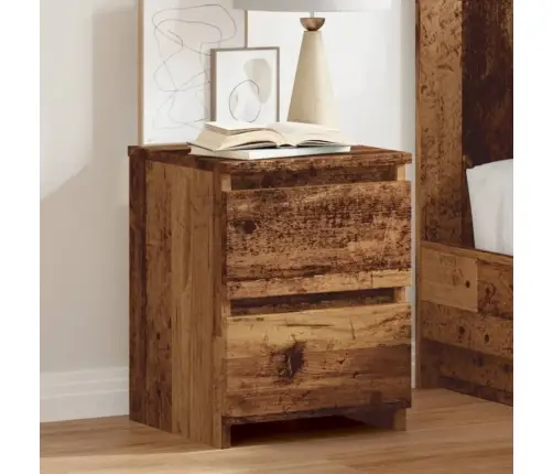 Naktsskapīši, 2 Gab., Veca Koka, 30X30X40 Cm, Inženierijas Koks Vidaxl