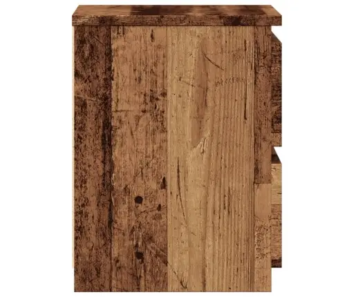 Naktsskapīši, 2 Gab., Veca Koka, 30X30X40 Cm, Inženierijas Koks Vidaxl