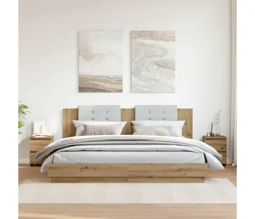 Naktsskapīši, 2 Gab., Koka Krāsa, 30X30X40Cm, Inženierijas Koks Vidaxl