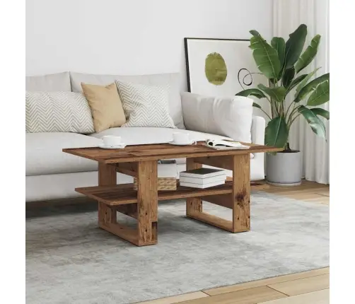 Kafijas Galdiņš, Veca Koka, 102X55X42 Cm, Inženierijas Koks Vidaxl