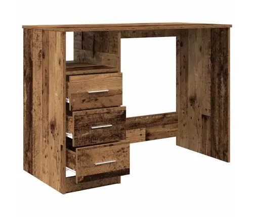 Rakstāmgalds, Veca Koka, 102X76X50 Cm, Inženierijas Koks Vidaxl