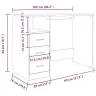 Kirjutuslaud Artisan Oak 102X76X50 Cm Engineered Wood