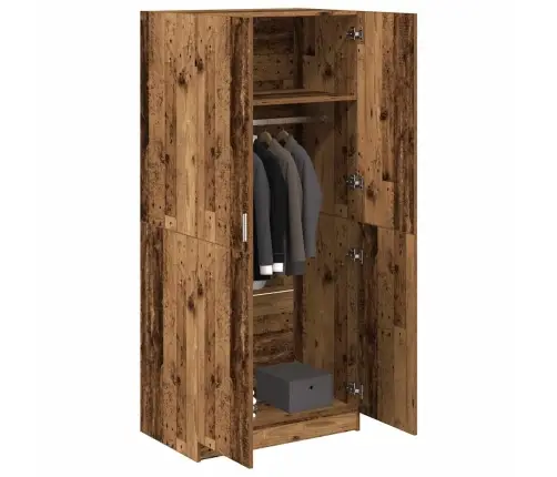 Riidekapp Old Wood 90X52X200 Cm Engineered Wood