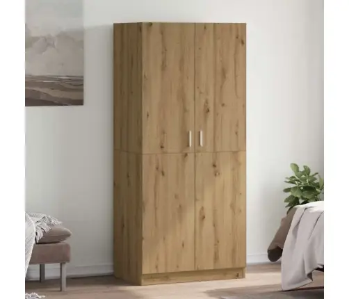 Skapis, Koka Krāsa, 90X52X200 Cm, Inženierijas Koks Vidaxl