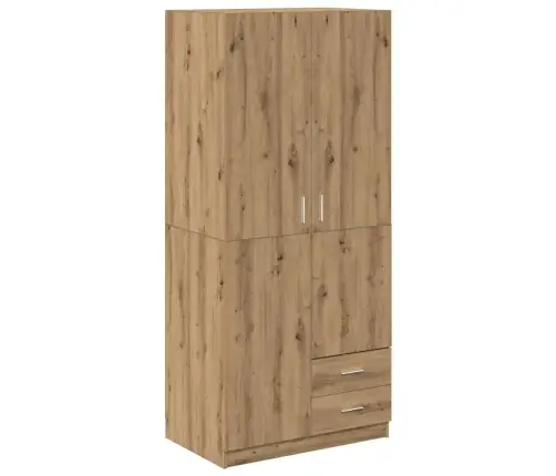 Skapis Artisan Oak 80X52X180 Cm Engineered Wood Vidaxl