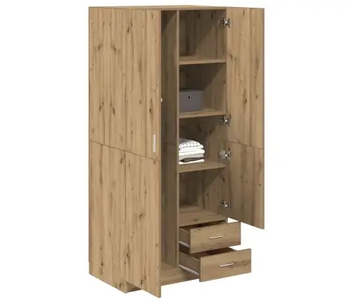 Skapis Artisan Oak 80X52X180 Cm Engineered Wood Vidaxl