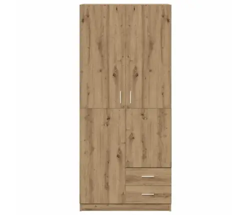 Skapis Artisan Oak 80X52X180 Cm Engineered Wood Vidaxl