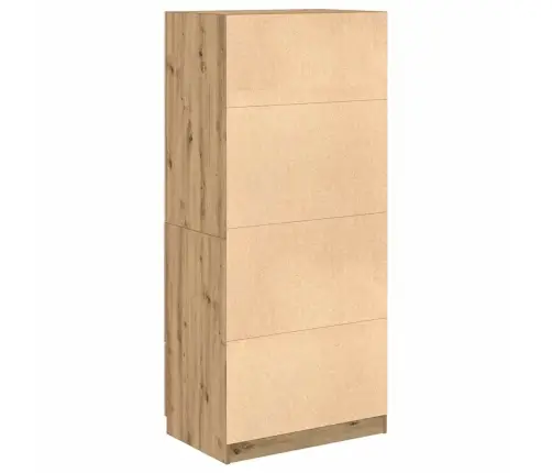 Skapis Artisan Oak 80X52X180 Cm Engineered Wood Vidaxl