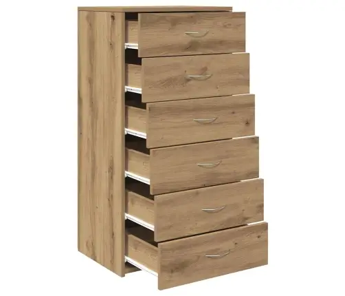 6 Sahtliga Puhvetkapp Artisan Tamm 50X34X96 Cm Ehituspuit