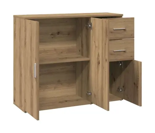 Kumode, Koka Krāsa, 91X29,5X75 Cm, Inženierijas Koks Vidaxl