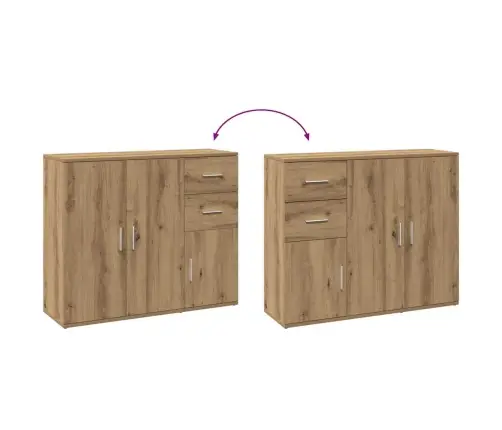 Kumode, Koka Krāsa, 91X29,5X75 Cm, Inženierijas Koks Vidaxl