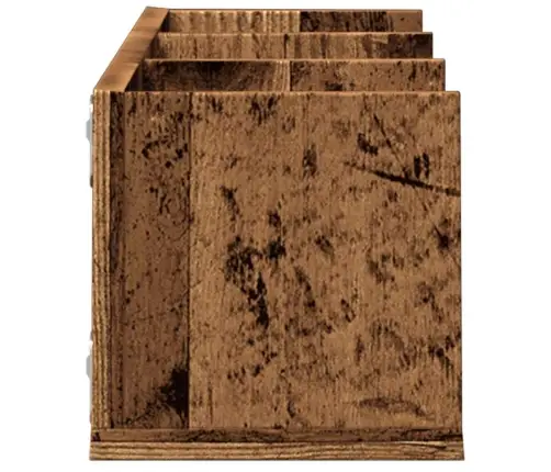 Cd Sienas Plaukts, Veca Koka, 75X18X18 Cm, Skaidu Plāksne Vidaxl