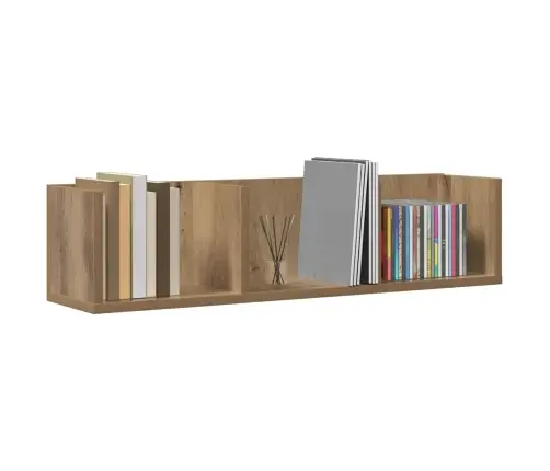 Sieninė Cd Lentyna, Artisano, 75X18X18cm Apdirbta Mediena