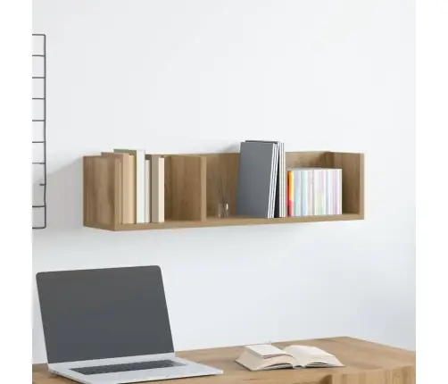 Sieninė Cd Lentyna, Artisano, 75X18X18cm Apdirbta Mediena