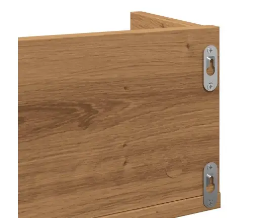 Sieninė Cd Lentyna, Artisano, 100X18X18cm Apdirbta Mediena