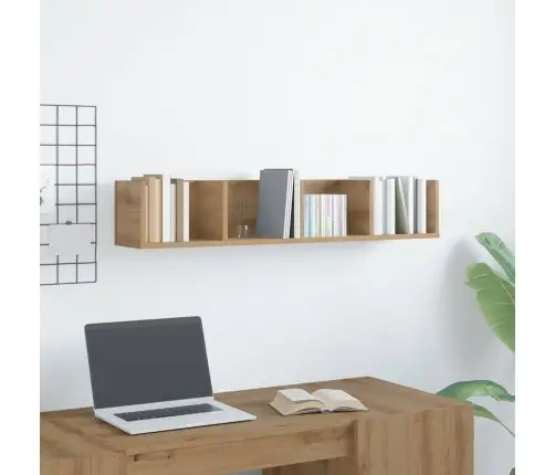 Sieninė Cd Lentyna, Artisano, 100X18X18cm Apdirbta Mediena