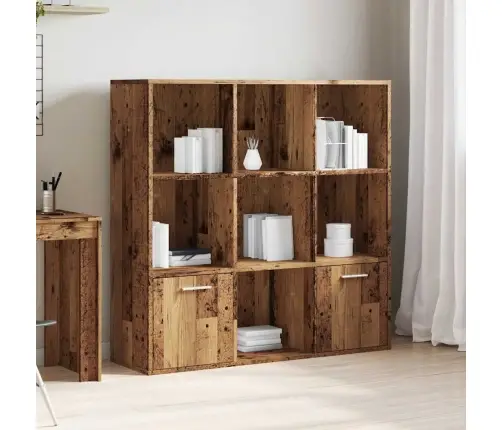 Raamatukapp Vana Puit 98X29X97,5 Cm Engineered Wood