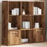 Raamatukapp Vana Puit 98X29X97,5 Cm Engineered Wood