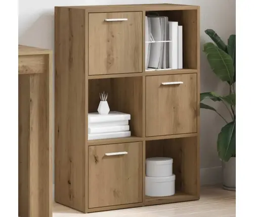 Grāmatu Plaukts Koka Krāsa 60,5X30X90 Cm Inženierijas Koks Vidaxl