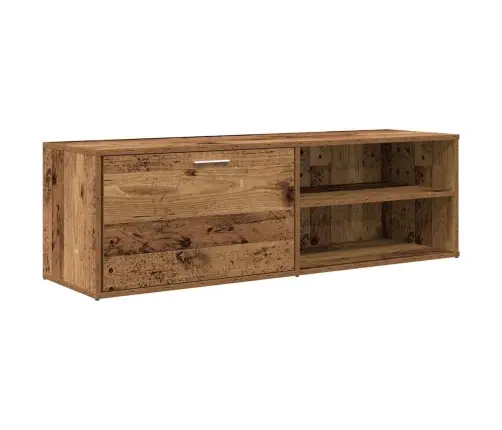 Tv Skapītis, Veca Koka, 120X34X37 Cm, Skaidu Plāksne Vidaxl