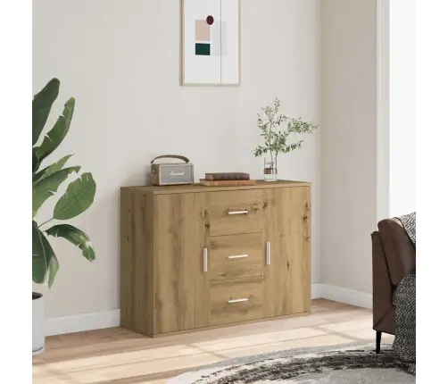 Kumode, Koka Krāsa, 90X29,5X65 Cm, Inženierijas Koks Vidaxl