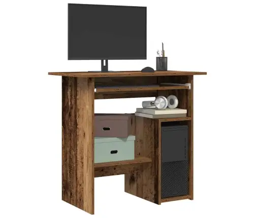 Rakstāmgalds, Veca Koka, 80X45X74 Cm, Skaidu Plāksne Vidaxl