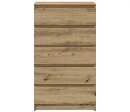 Atvilktņu Plaukts, Koka Krāsa, 60X36X103 Cm, Inženierijas Koks Vidaxl