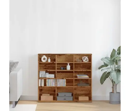 Cd Skapis Old Wood 100X23X89,5 Cm Engineered Wood Vidaxl