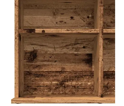 Cd Skapis Old Wood 100X23X89,5 Cm Engineered Wood Vidaxl