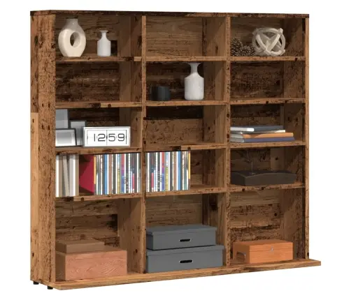 Cd Skapis Old Wood 100X23X89,5 Cm Engineered Wood Vidaxl