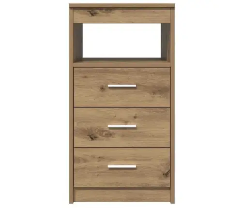 Atvilktņu Skapītis Ozola Amatnieks 40X50X76Cm Inženierijas Koks Vidaxl