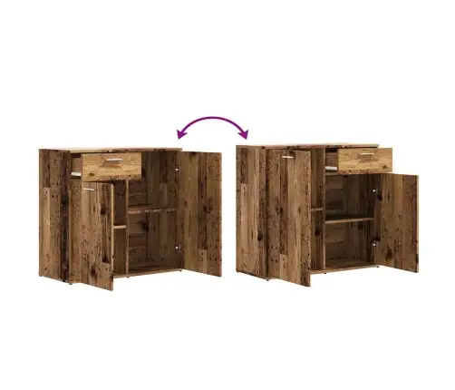 Kumode, Veca Koka, 80X36X75 Cm, Inženierijas Koks Vidaxl