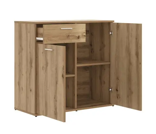 Kumode, Koka Krāsa, 80X36X75 Cm, Inženierijas Koks Vidaxl Kumode, Koka Krāsa, 80X36X75 Cm, Inženierijas Koks Vidaxl