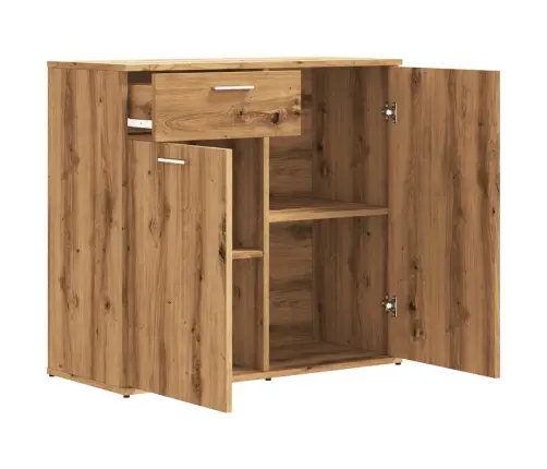 Kumode, Koka Krāsa, 80X36X75 Cm, Inženierijas Koks Vidaxl Kumode, Koka Krāsa, 80X36X75 Cm, Inženierijas Koks Vidaxl