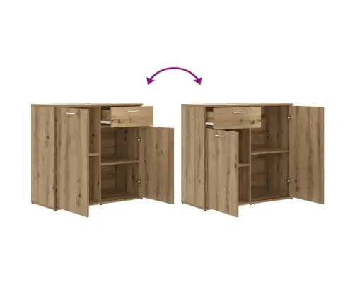 Kumode, Koka Krāsa, 80X36X75 Cm, Inženierijas Koks Vidaxl Kumode, Koka Krāsa, 80X36X75 Cm, Inženierijas Koks Vidaxl