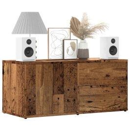 Tv Skapis Old Wood 80X34X35,5 Cm Engineered Wood Vidaxl
