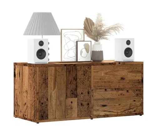 Tv Skapis Old Wood 80X34X35,5 Cm Engineered Wood Vidaxl Tv Skapis Old Wood 80X34X35,5 Cm Engineered Wood Vidaxl