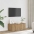 Tv Skapītis, Koka Krāsā, 80X34X30 Cm, Inženierijas Koks Vidaxl