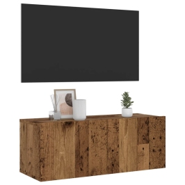 Sienas Tv Skapis Old Wood 80X30X30 Cm Engineered Wood Vidaxl