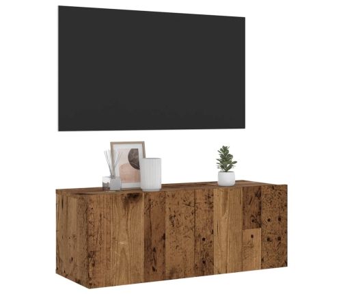 Sienas Tv Skapis Old Wood 80X30X30 Cm Engineered Wood Vidaxl