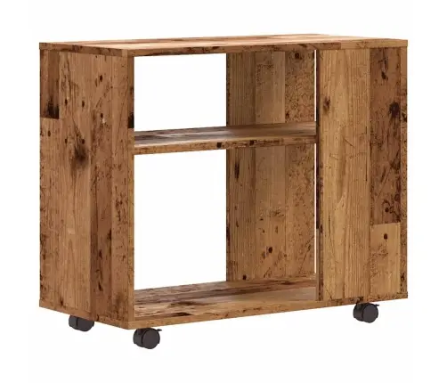 Sānu Galds Vecs Koks 70X35X55 Cm Inženierzinātne Koksne Vidaxl