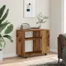 Sānu Galds Vecs Koks 70X35X55 Cm Inženierzinātne Koksne Vidaxl