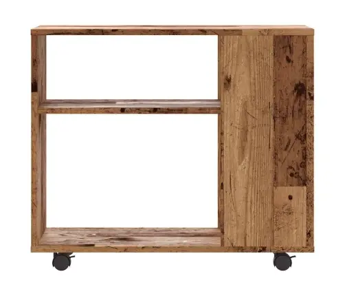 Sānu Galds Vecs Koks 70X35X55 Cm Inženierzinātne Koksne Vidaxl