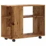 Sānu Galds Vecs Koks 70X35X55 Cm Inženierzinātne Koksne Vidaxl