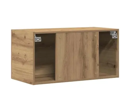 Sienas Skapīši, Koka Krāsa, 80X39X40 Cm, Inženierijas Koks Vidaxl