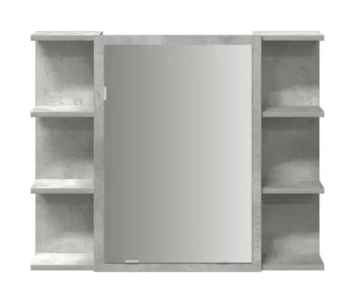 Vannitoa Peeglikapp Betoonhall 80X20,5X64 Cm Puitlaastplaat