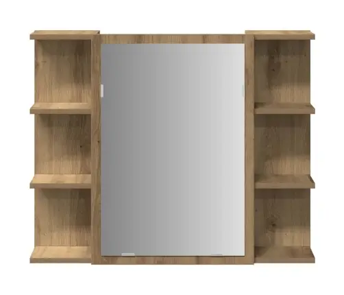 Vannasistabas Spoguļskapītis, Ozolkoka Amatnieks 80X20,5X64 Cm Vidaxl