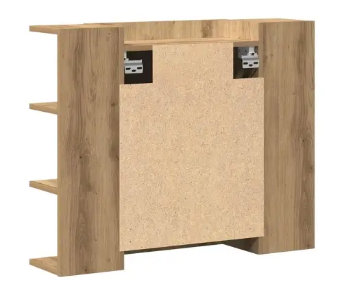 Vannasistabas Spoguļskapītis, Ozolkoka Amatnieks 80X20,5X64 Cm Vidaxl