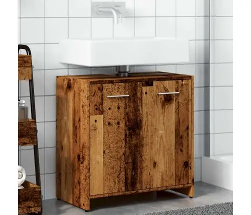 Izlietnes Skapītis, Veca Koka, 60X33X60 Cm, Inženierijas Koks Vidaxl