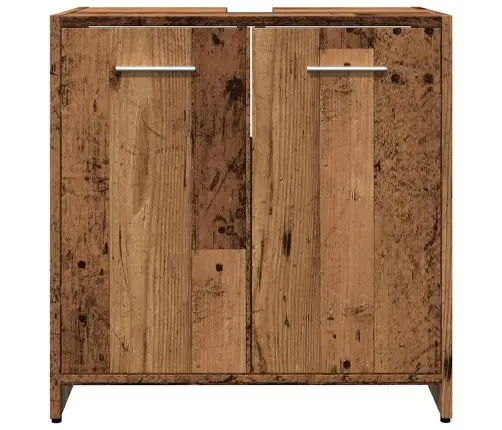 Izlietnes Skapītis, Veca Koka, 60X33X60 Cm, Inženierijas Koks Vidaxl